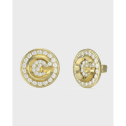 Pendientes  Guess G CRYSTAL acero dorado