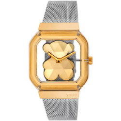 Reloj Tous D-Bear Party analógico con brazalete de acero y acero dorado