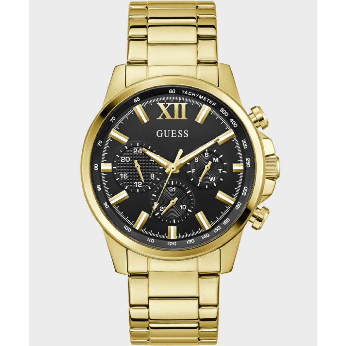 Reloj Guess Walker Multifunción para hombre IP dorado 44mm Reloj Guess Walker Multifunción para hombre IP dorado 44mm