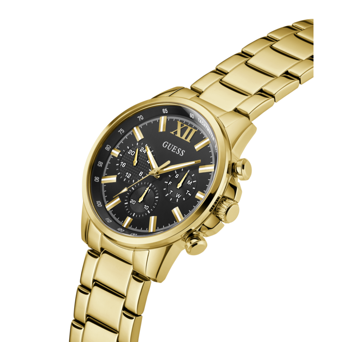 Reloj Guess Walker Multifunción para hombre IP dorado 44mm Reloj Guess Walker Multifunción para hombre IP dorado 44mm
