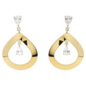 Pendientes Luxenter Faislah plata 925 bañada en oro amarillo Pendientes Luxenter Faislah plata 925 bañada en oro amarillo