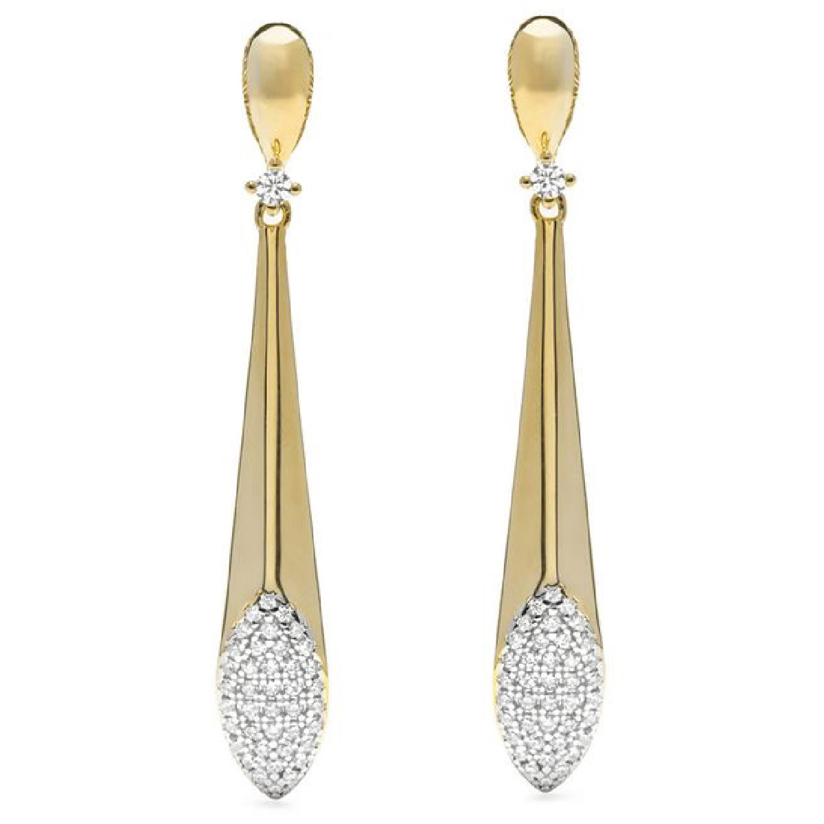 Pendientes Luxenter Barka plata 925 dorada Pendientes Luxenter Barka plata 925 dorada