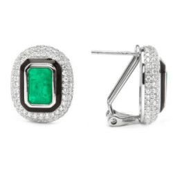 Pendientes Luxenter Ruk plata 925 rodiados