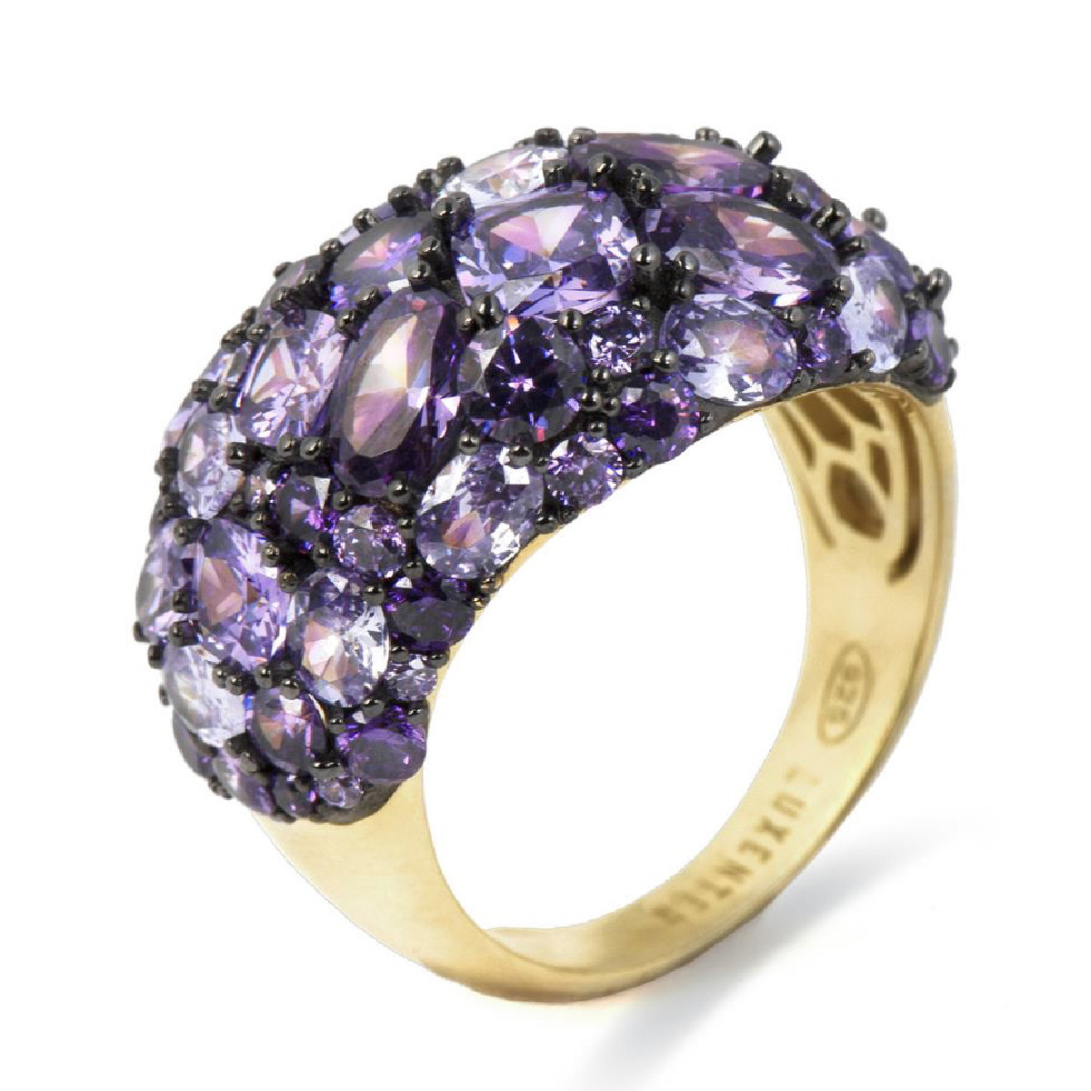 Anillo Luxenter Overda plata 925 dorada talla 14 Anillo Luxenter Overda plata 925 dorada talla 14