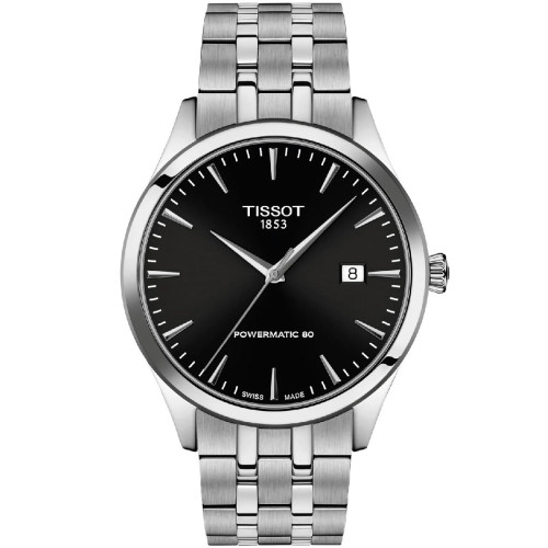 Reloj Tissot Classic Dreams Powermatic 80 40mm esfera negra