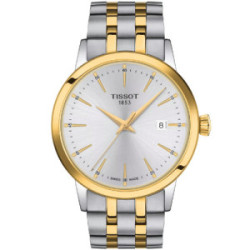 Reloj Tissot Classic Dreams Powermatic 80 40mm bicolor esfera gris plata