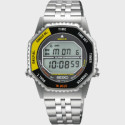 Reloj Seiko Rotocall Digital 37mm bisel negro y amarillo para hombre y mujer Reloj Seiko Rotocall Digital 37mm bisel negro y amarillo para hombre y mujer