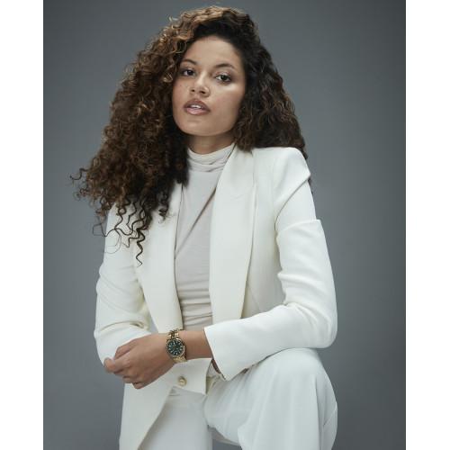 Reloj Viceroy Swiss Made IP dorado esfera verde 33mm