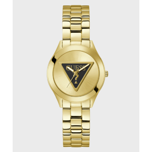 Reloj Guess Tri Plaque para mujer IP dorado