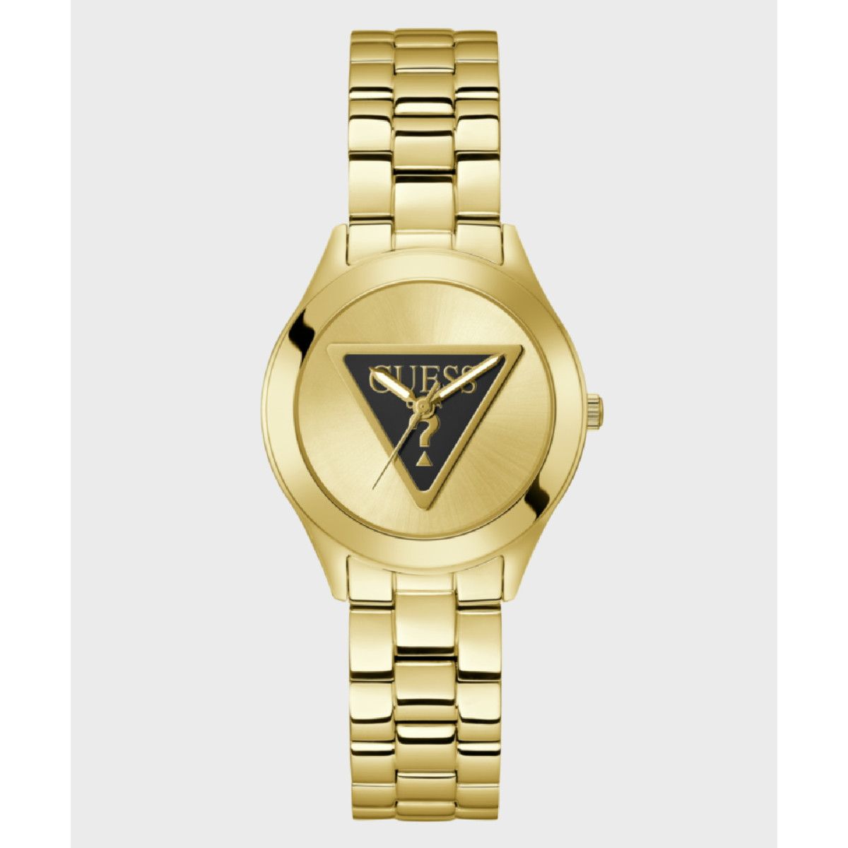 Reloj Guess Tri Plaque para mujer IP dorado