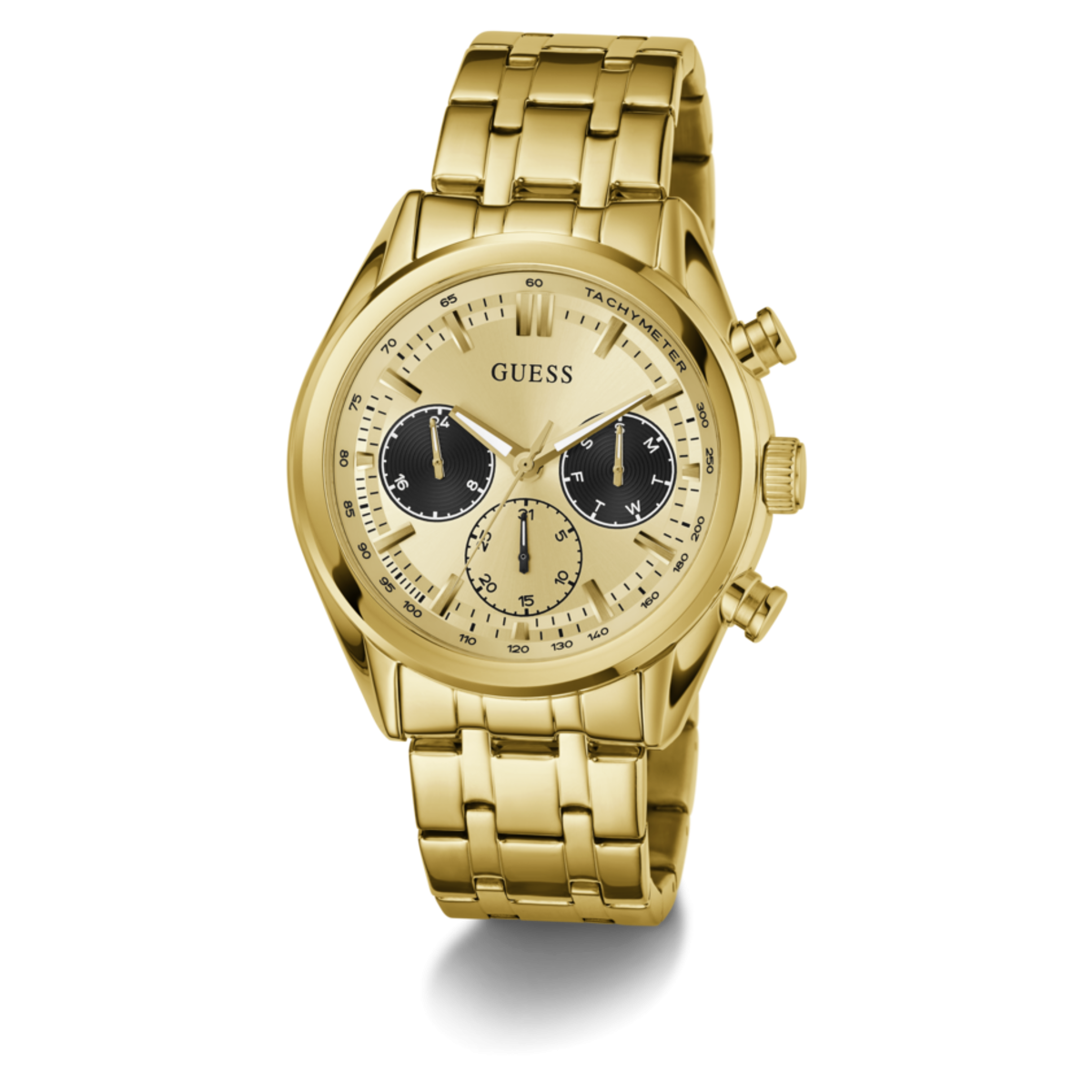 Reloj Guess Dawson 44mm para hombre dorado