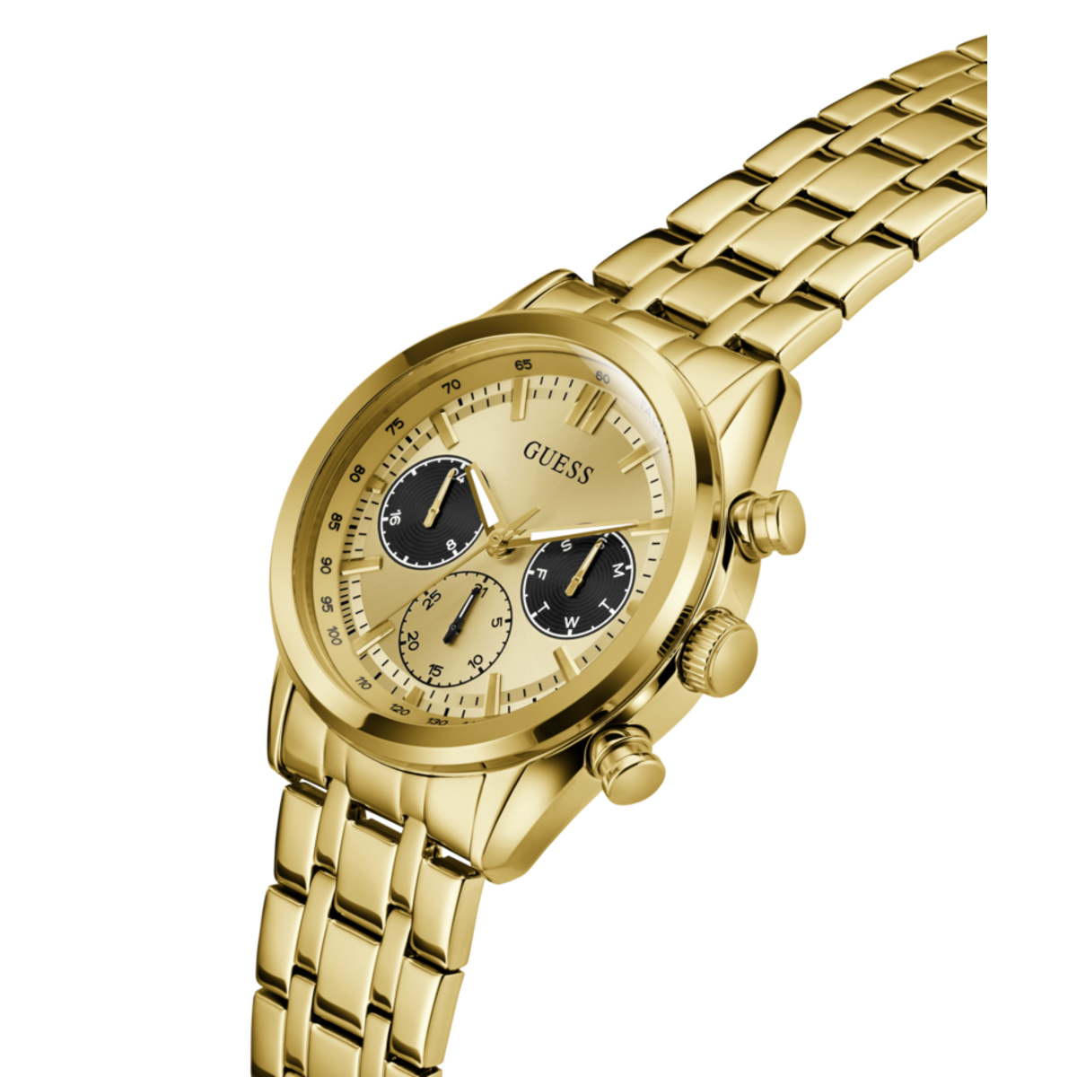Reloj Guess Dawson 44mm para hombre dorado