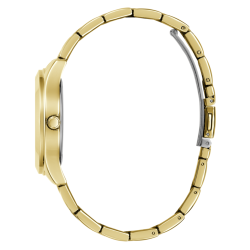 Reloj Guess Tri Plaque para mujer IP dorado
