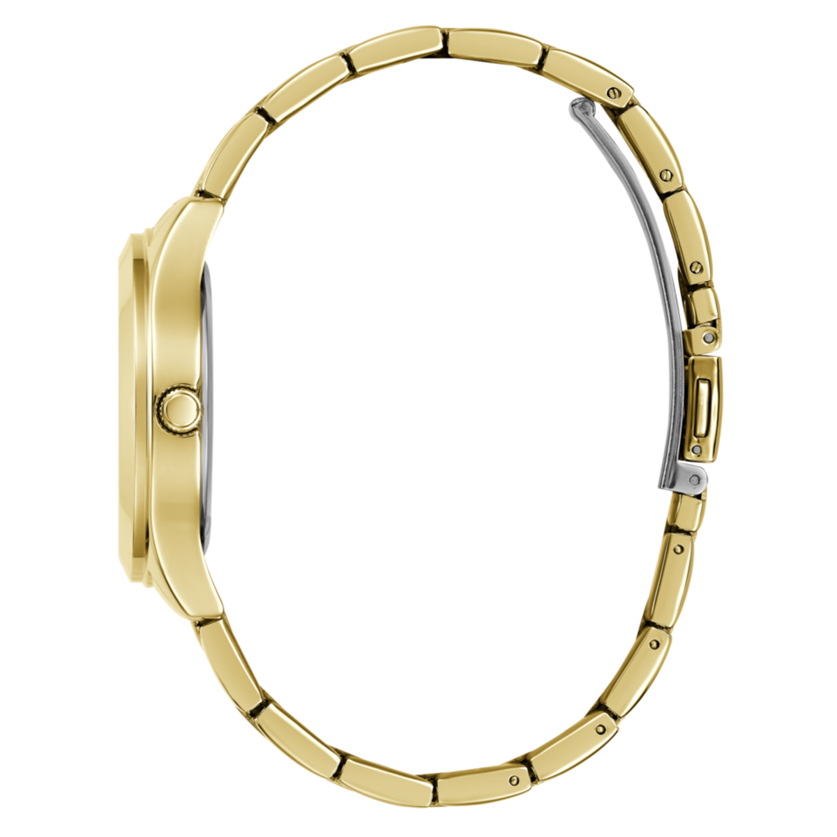 Reloj Guess Tri Plaque para mujer IP dorado