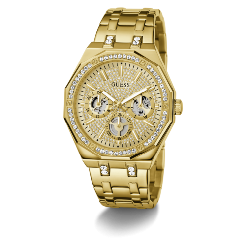 Reloj Guess Kryptonite 43mm para hombre dorado