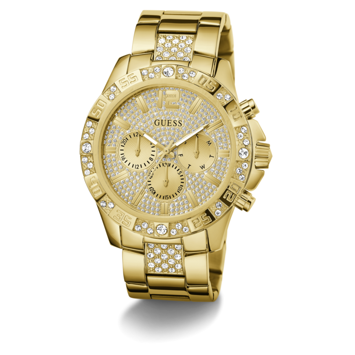 Reloj Guess Majestic 48mm para hombre dorado