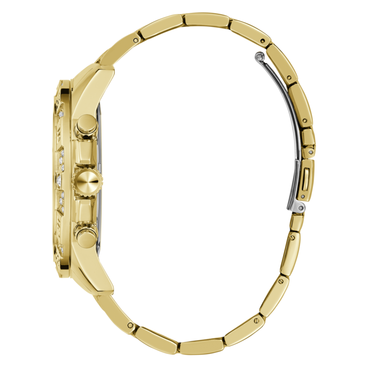 Reloj Guess Majestic 48mm para hombre dorado