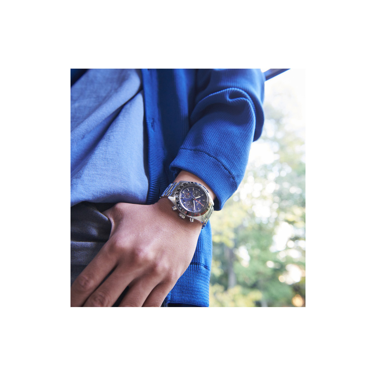 Reloj Seiko Prospex Speedtimer 39mm esfera azul