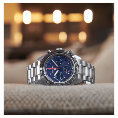 Reloj Seiko Prospex Speedtimer 39mm esfera azul