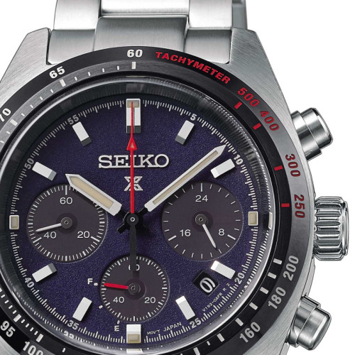 Reloj Seiko Prospex Speedtimer 39mm esfera azul