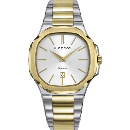 Reloj Viceroy colección Laura Escanes 42mm bicolor esfera gris para hombre.