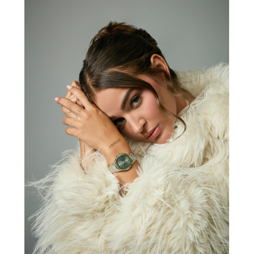 Reloj Viceroy colección Laura Escanes 32mm esfera y bisel verde para mujer.