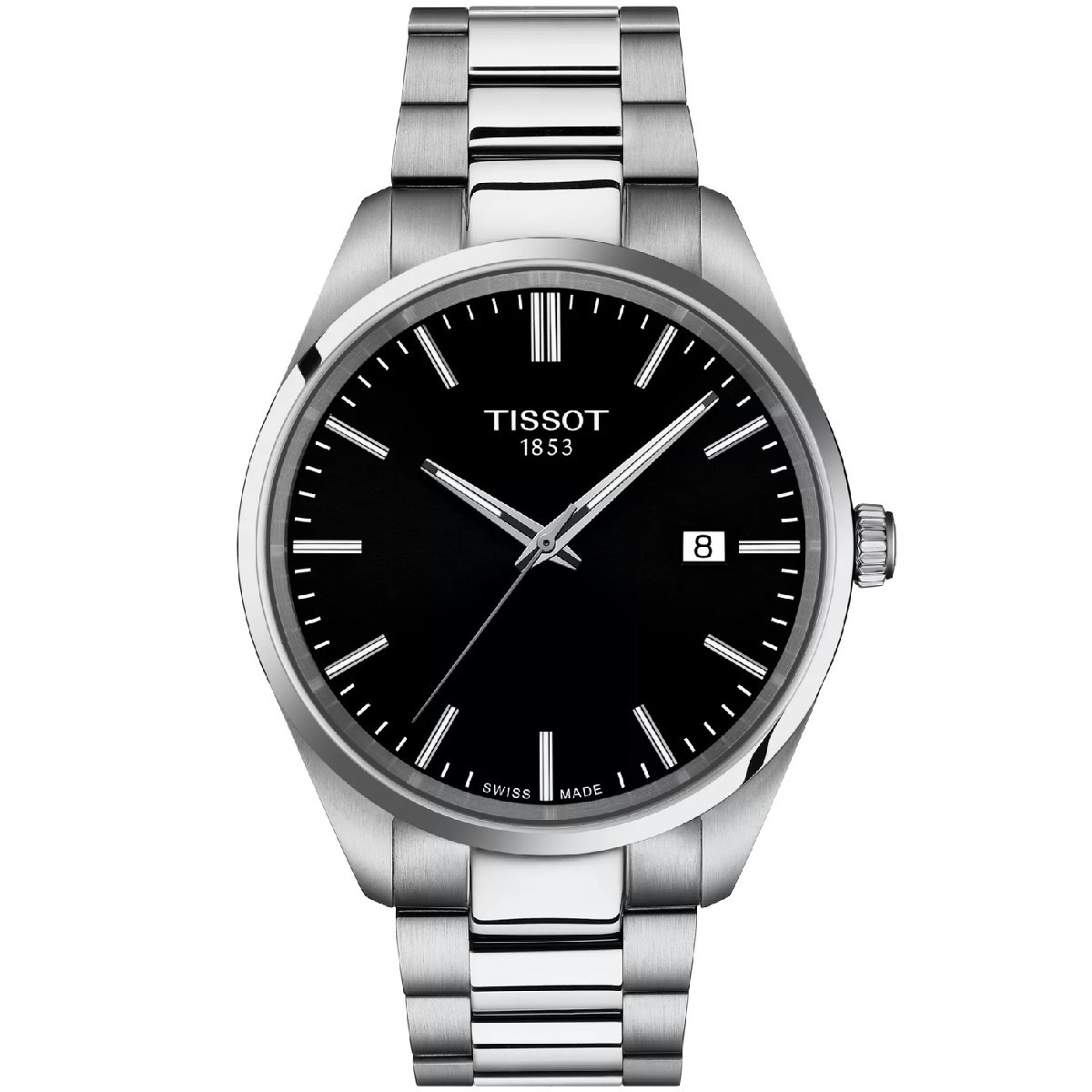 Reloj Tissot PR 100 esfera negra 40mm para hombre