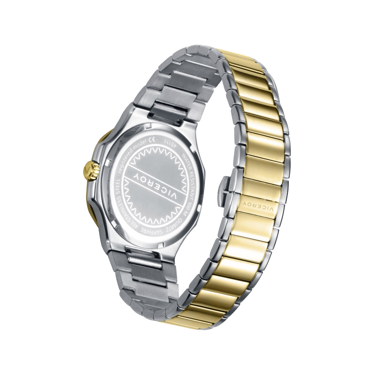 Reloj Viceroy colección Laura Escanes 42mm bicolor esfera gris para hombre.