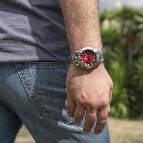 Reloj Festina Crono Bullhead esfera verde 45mm