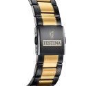 Reloj Festina Crono Bicolor IP negro y dorado 45mm