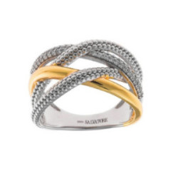 Anillo Salvatore plata 925 dorado talla 14