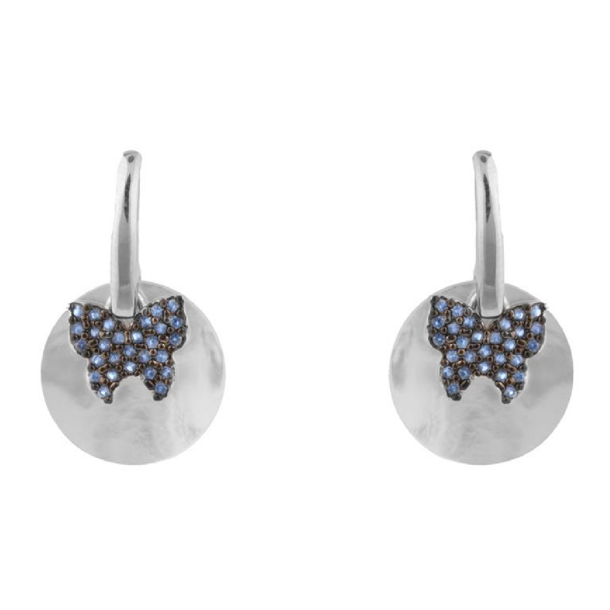 Pendientes Luxenter Butterfly plata 925 rodiada