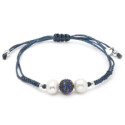 Pulsera Luxenter Sanek plata 925 y macramé Pulsera Luxenter Sanek plata 925 y macramé