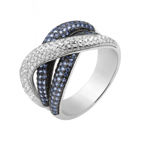 Anillo Luxenter Bothu plata 925 bañado en rodio talla 14