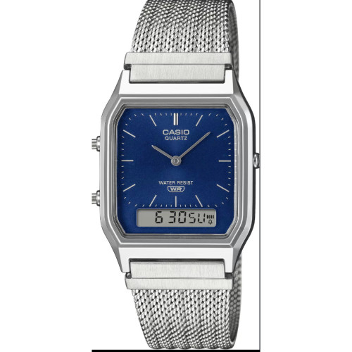 Reloj Casio Edgy Collection Ana-Digi para mujer y hombre esfera azul