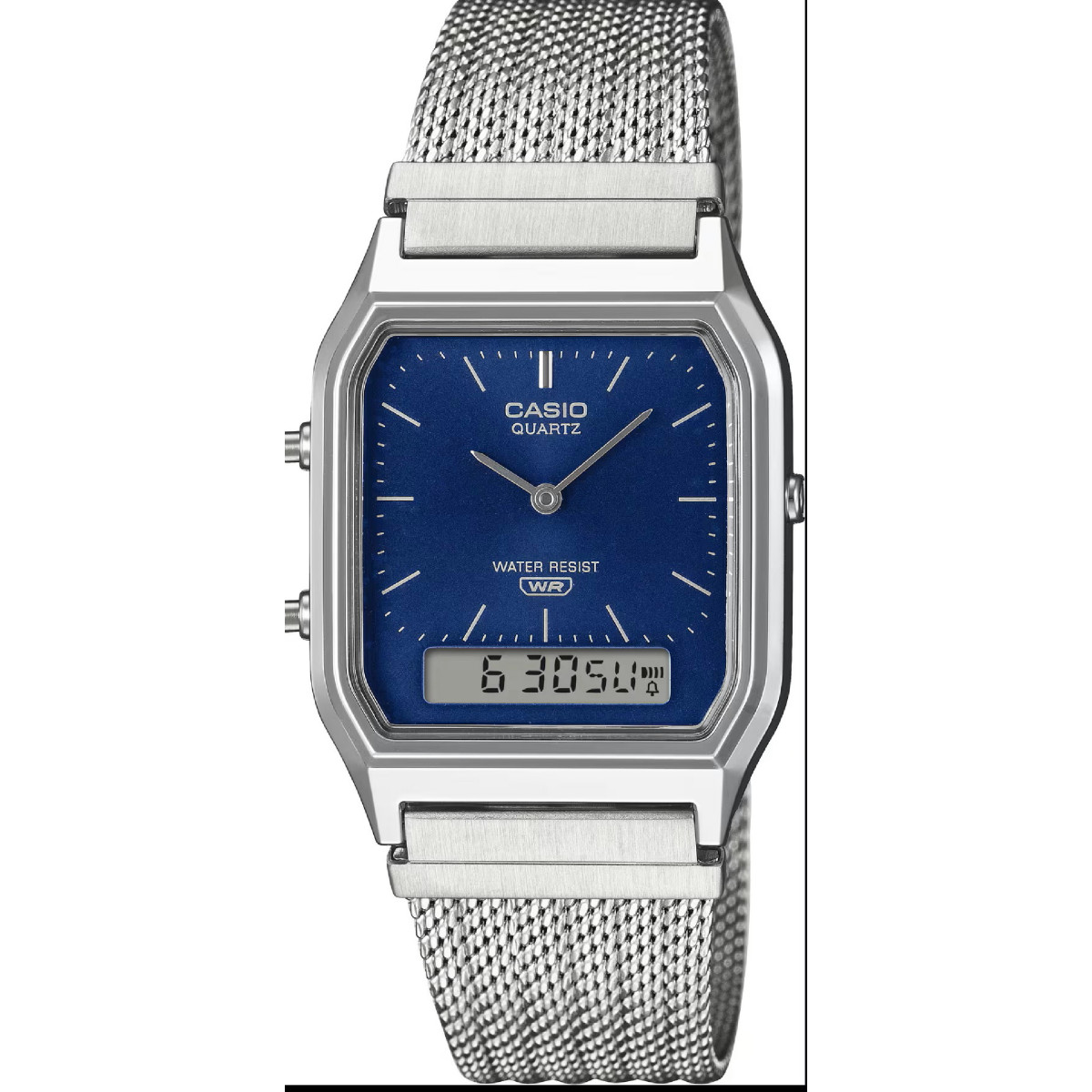 Reloj Casio Edgy Collection Ana-Digi para mujer y hombre esfera azul