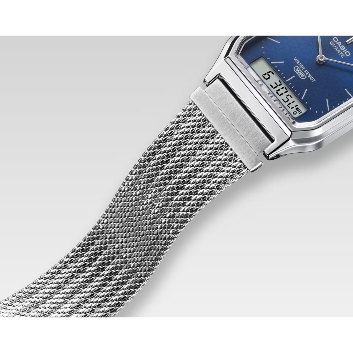 Reloj Casio Edgy Collection Ana-Digi para mujer y hombre esfera azul