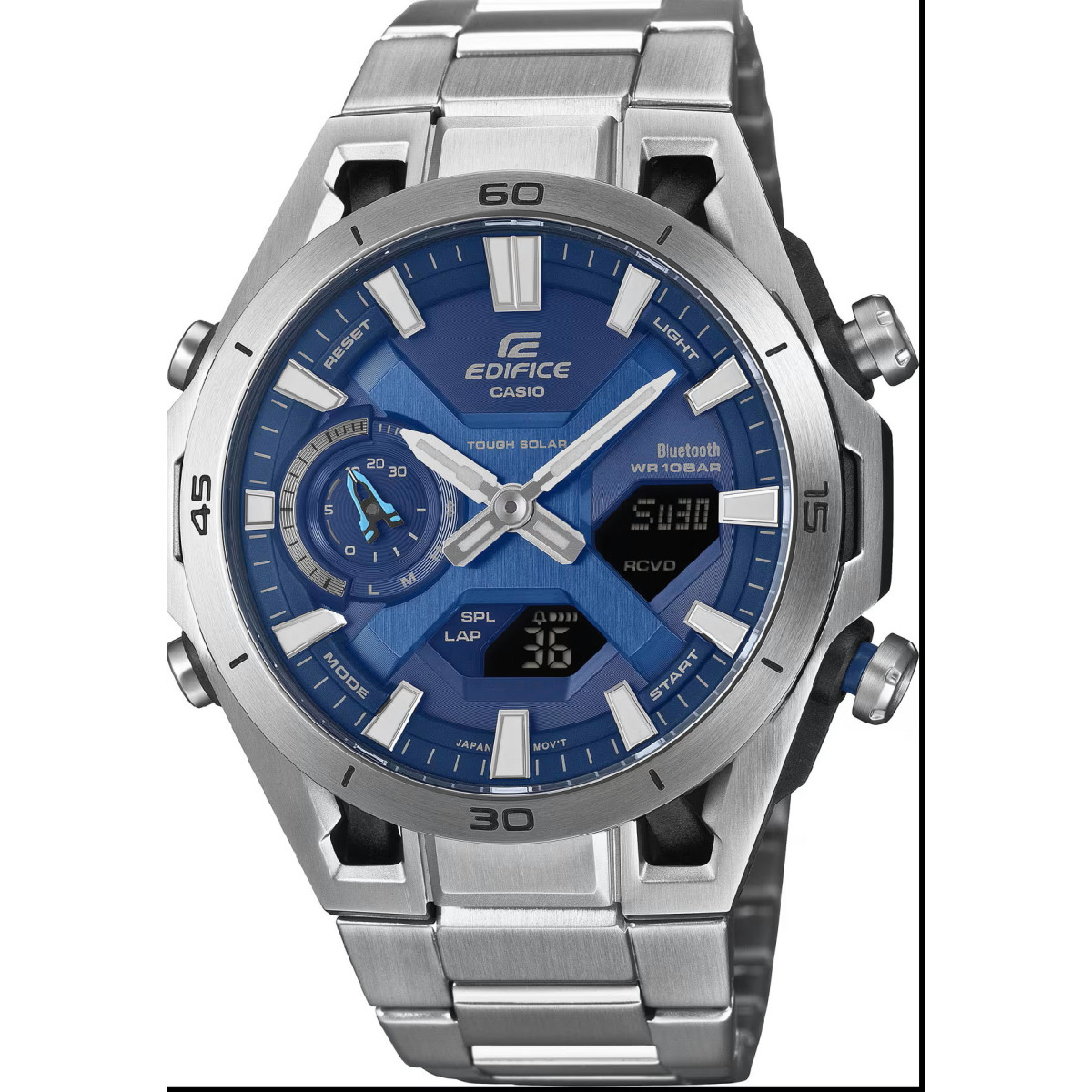 Reloj Casio Edifice Windflow para hombre esfera azul