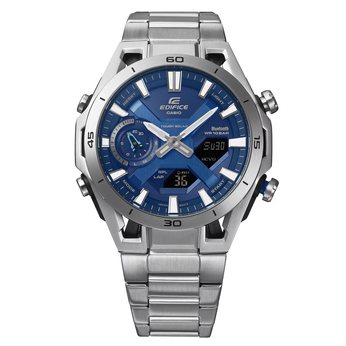Reloj Casio Edifice Windflow para hombre esfera azul