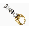 Reloj anillo Casio digital de acero dorado Reloj anillo Casio digital de acero dorado
