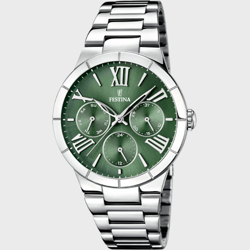 Reloj Festina para señora multifunción 36mm esfera verde