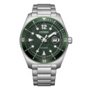Reloj Citizen Marine 188 Ecodrive 43mm esfera verde