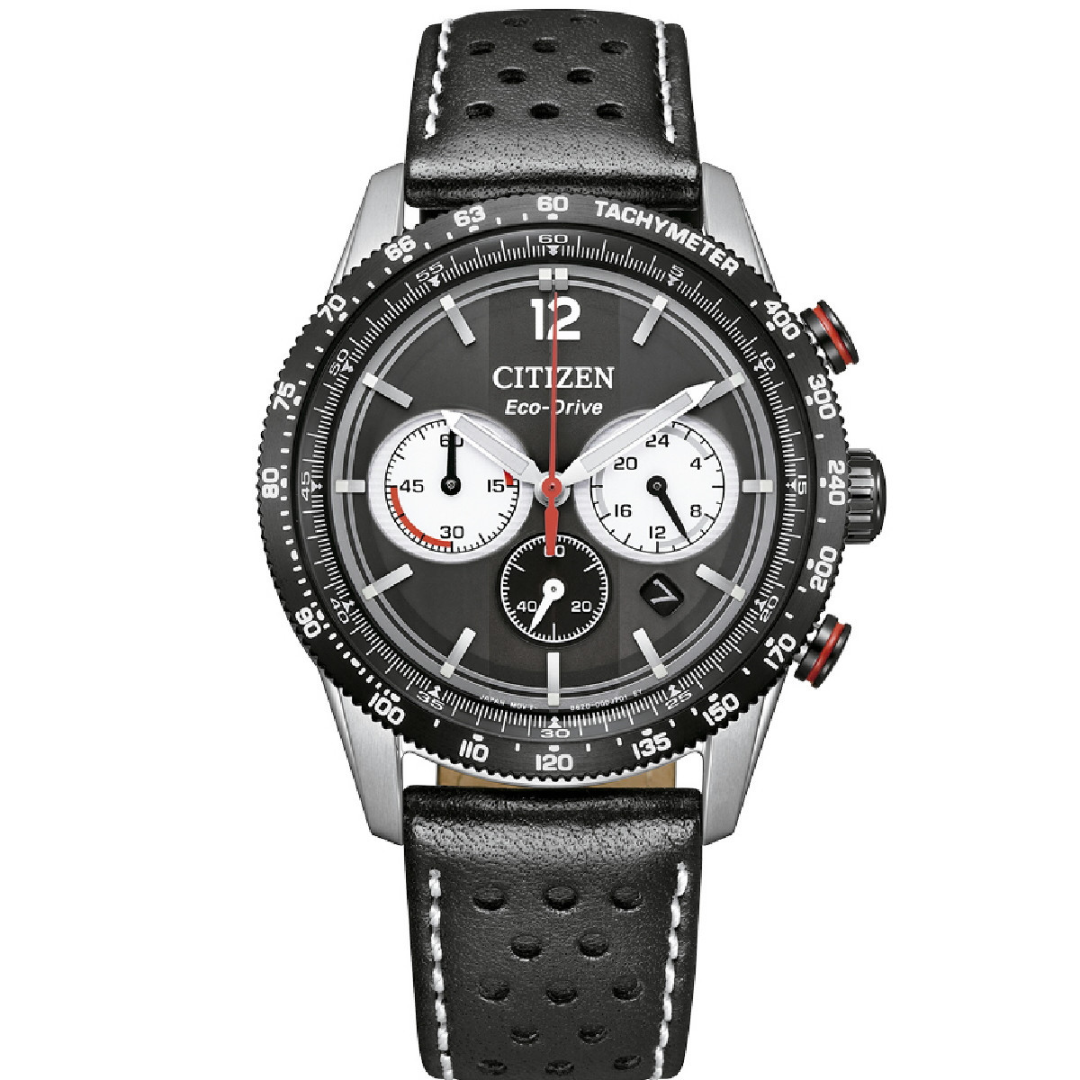 Reloj Citizen Chrono Racing EcoDrive 40mm esfera negra
