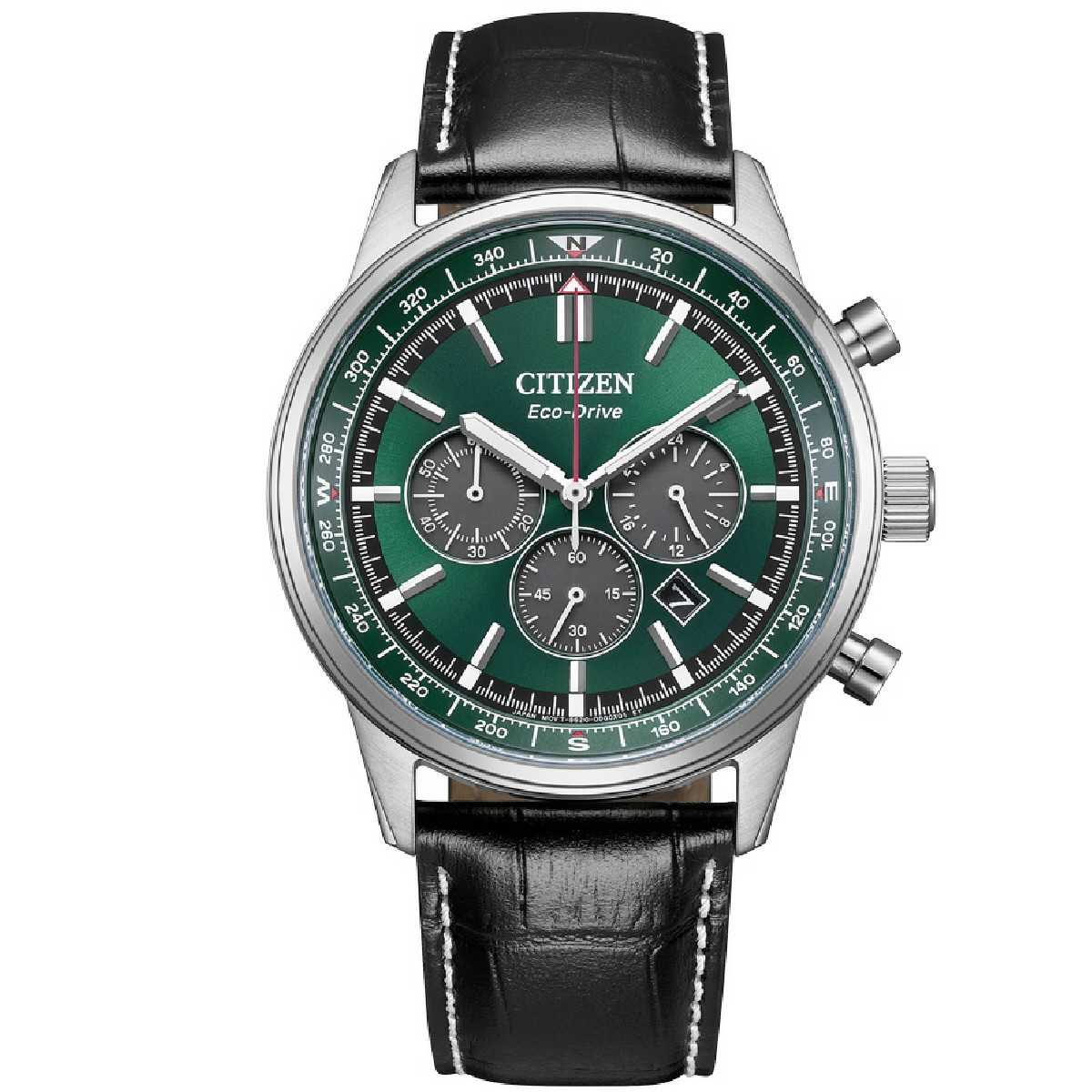 Reloj Citizen Chrono Pilot 43mm esfera verde con correa