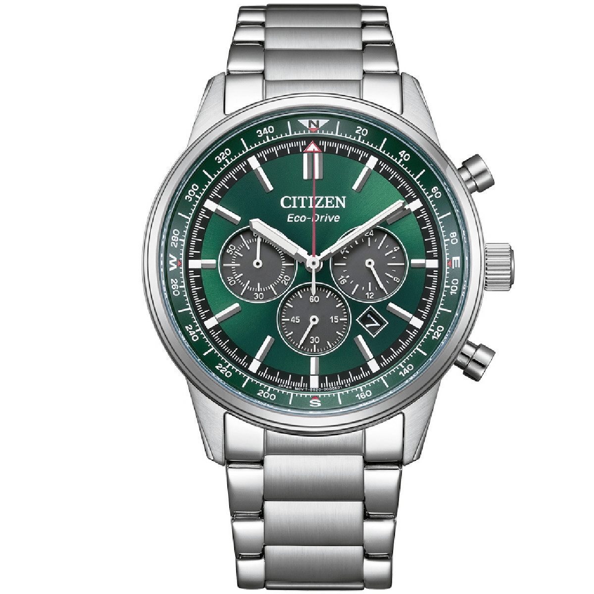 Reloj Citizen Chrono Pilot 43mm esfera verde
