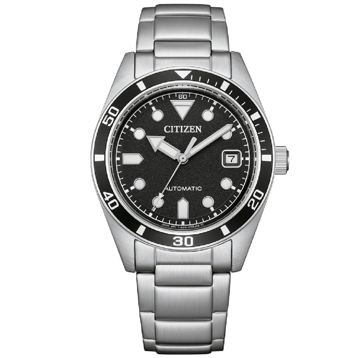 Reloj Citizen Automatic Unisex 38mm esfera negra