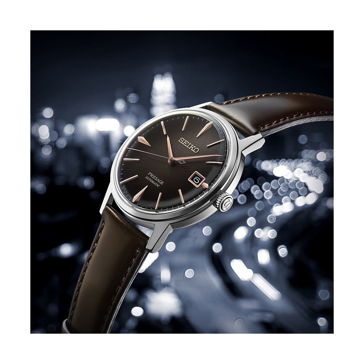 Reloj Seiko Cocktail Auto Café Irlandes 39.5mm