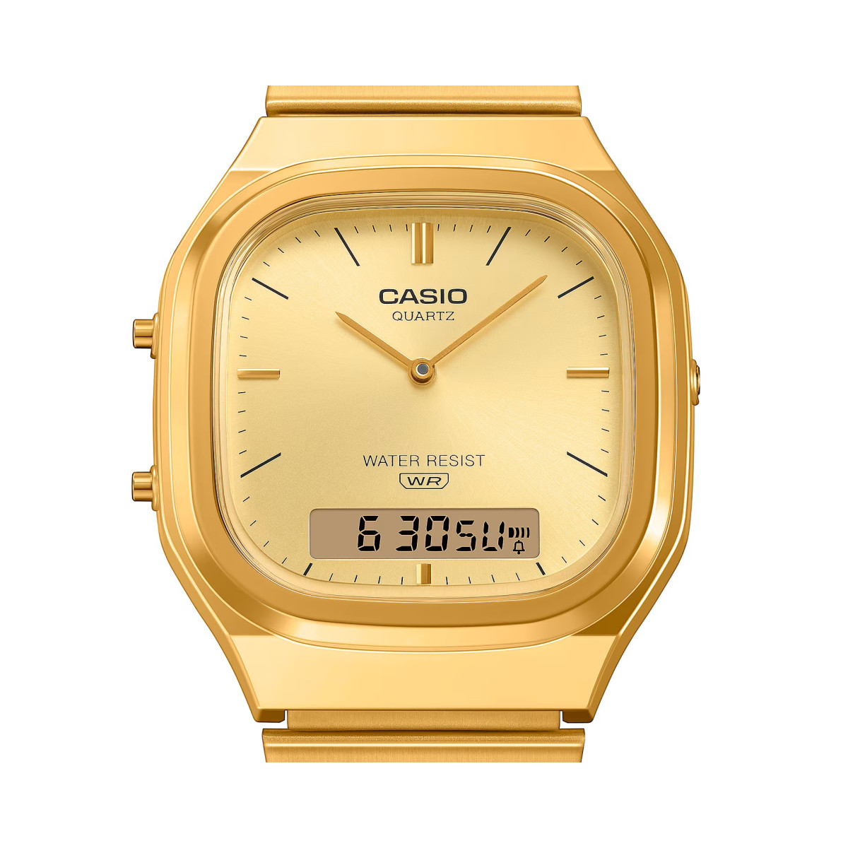Reloj Casio Edgy Collection Ana-Digi para mujer y hombre IP dorado