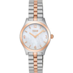 Reloj Tous analógico con brazalete de acero, acero rosado y esfera de nácar EPIC ICON 32mm