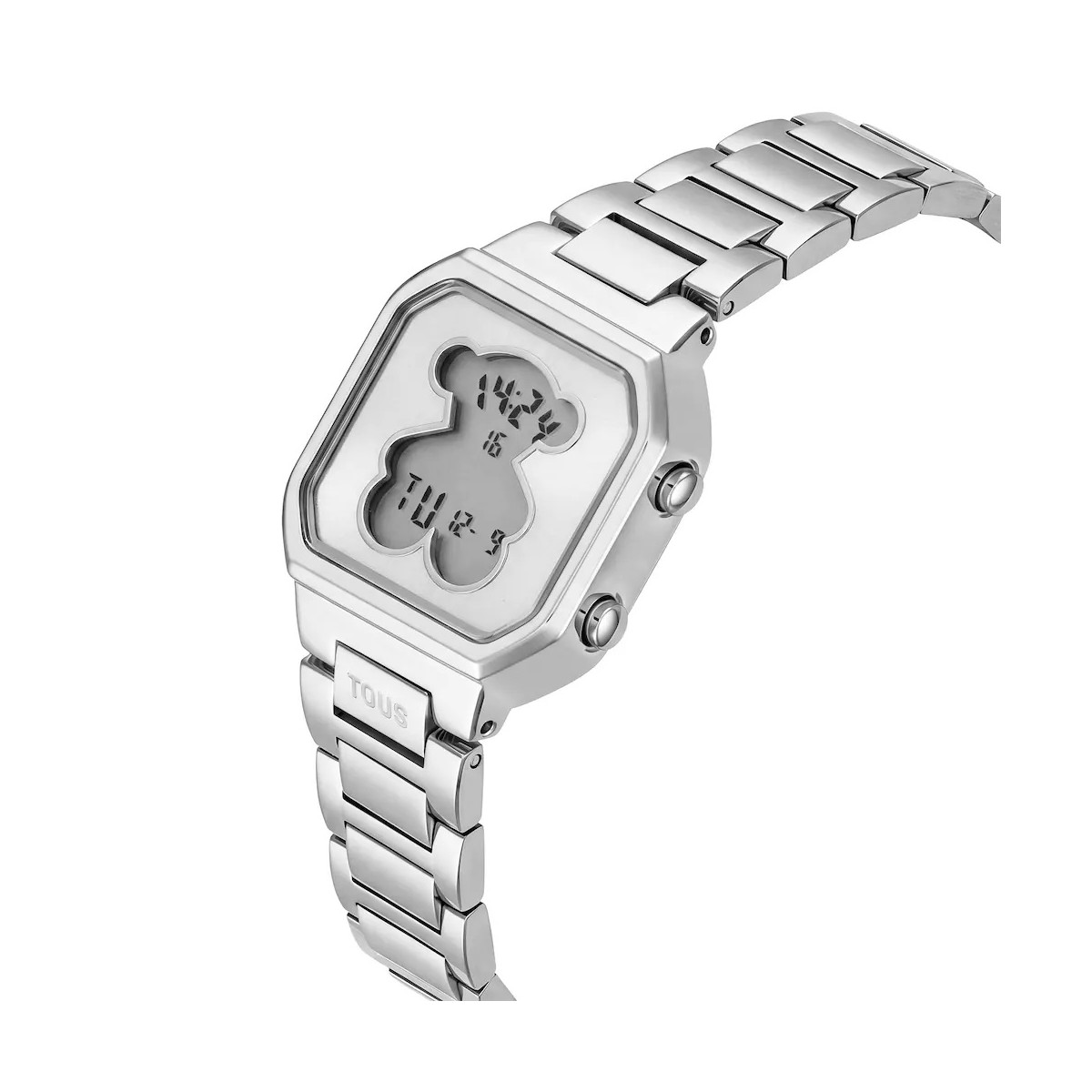 Reloj Tous digital con brazalete de acero D-BEAR MINI